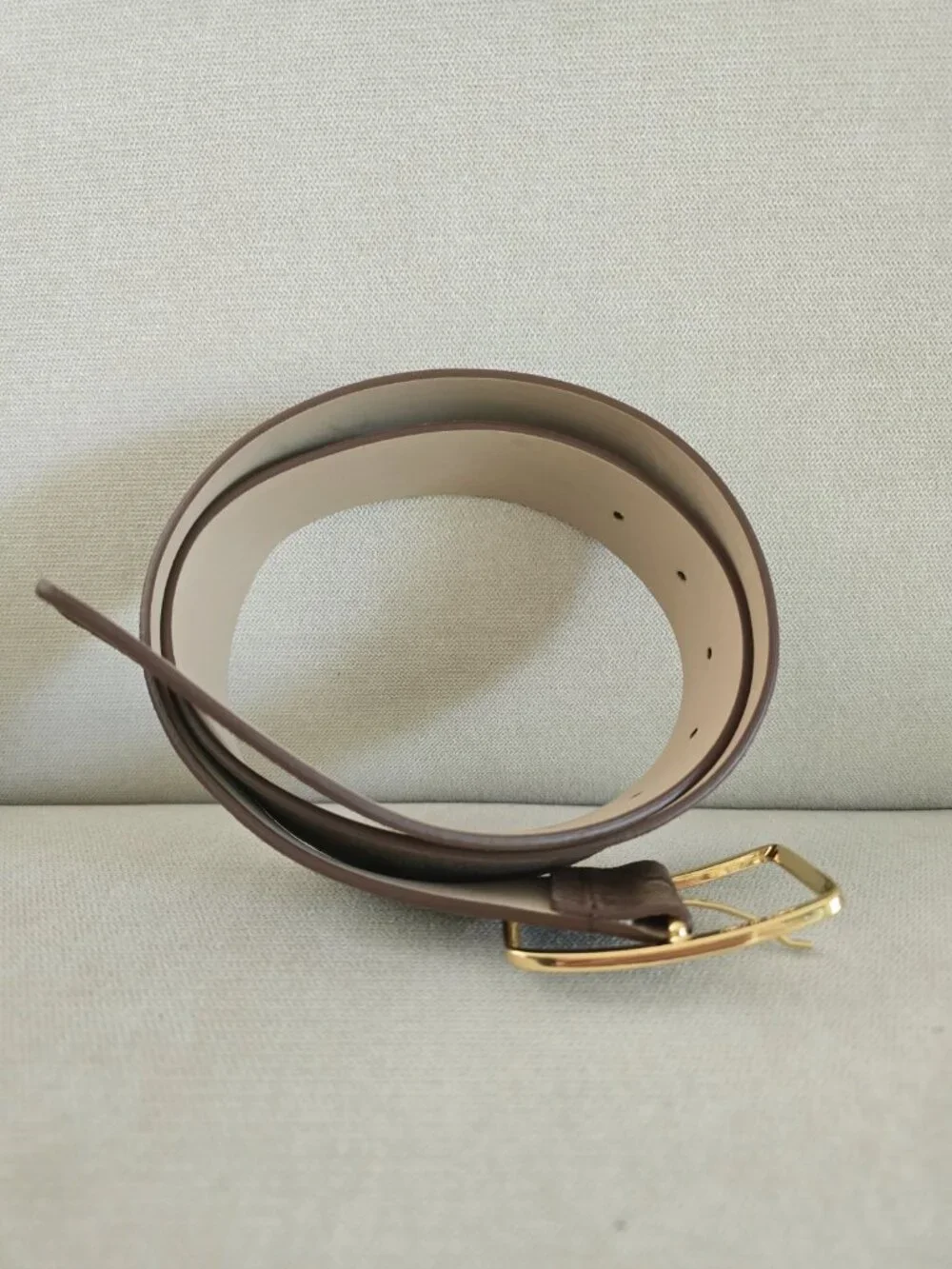 B-Low The Belt Chocolate Brown Suede Leather Milla Belt Small S Gold Buckle